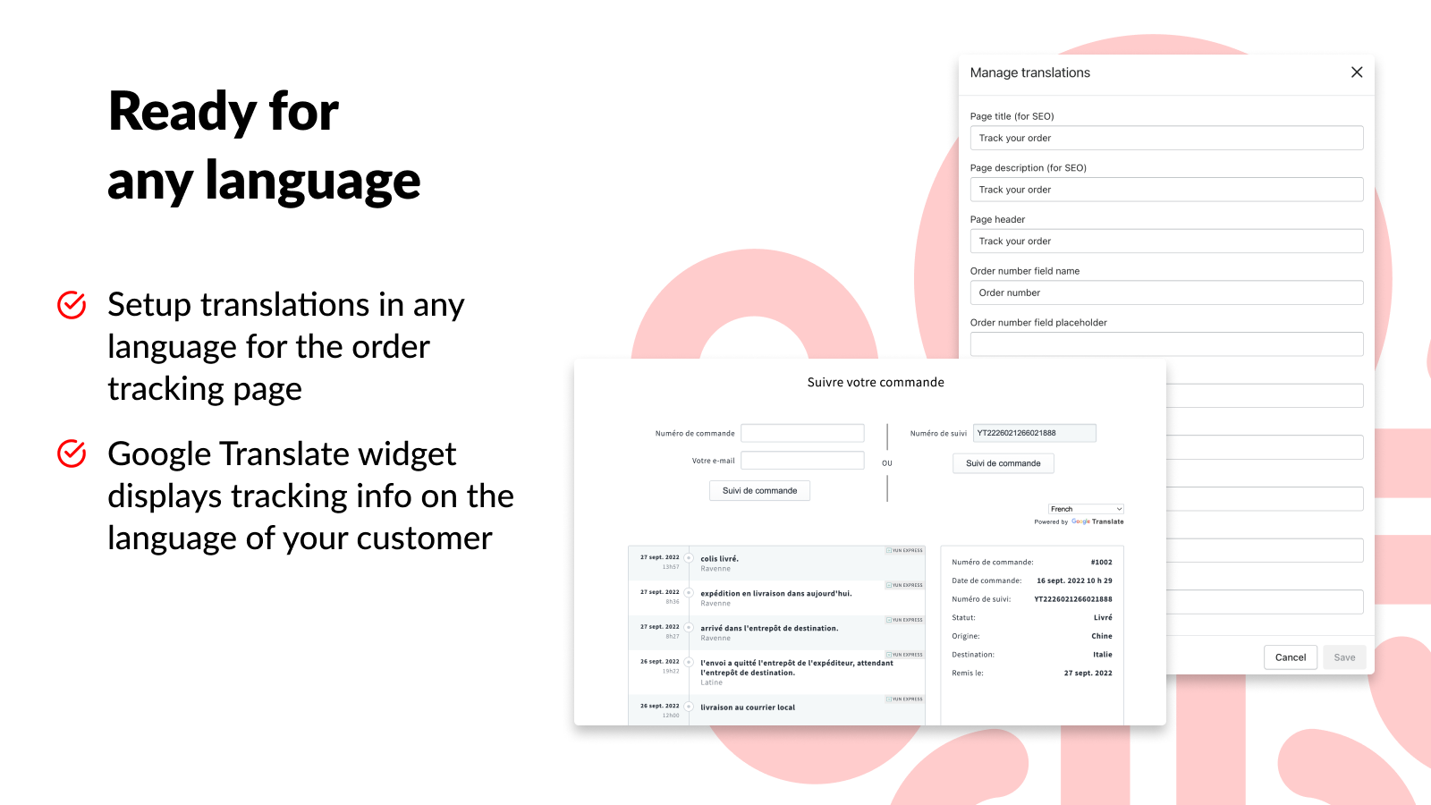 cost-effective order tracking app