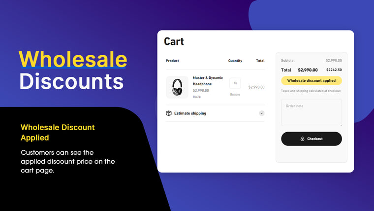 Advanced Wholesale/Discounts Screenshot