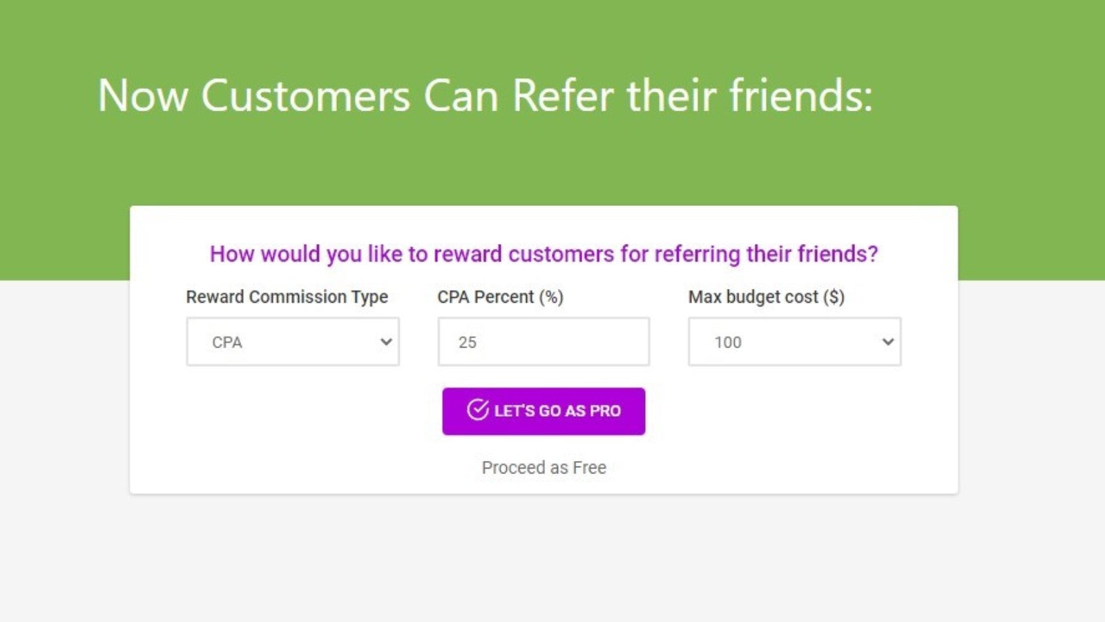 JVSpark Reward Refer Shoutout Screenshot