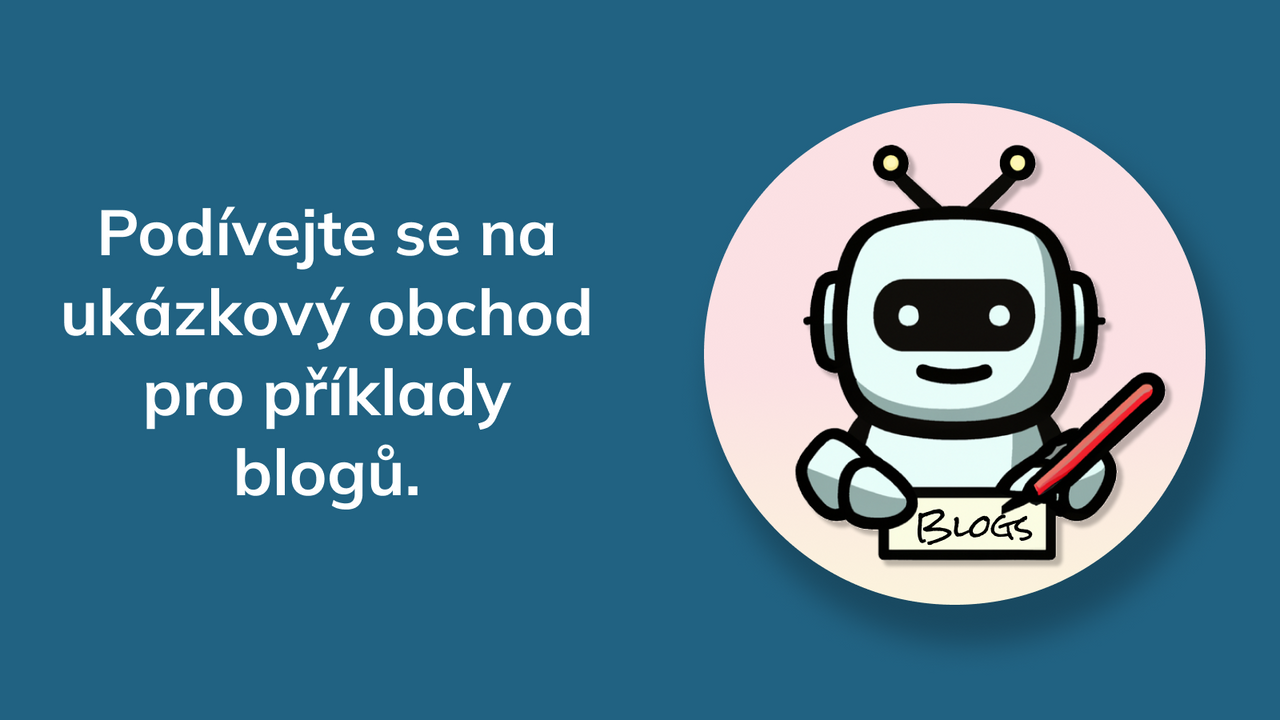 Prozkoumejte ukázkový obchod autoBloggers pro příklady