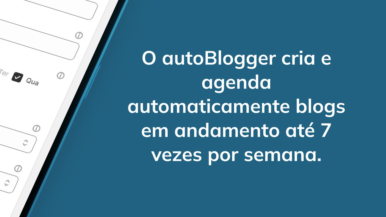 Geração agendada e consistente de blogs