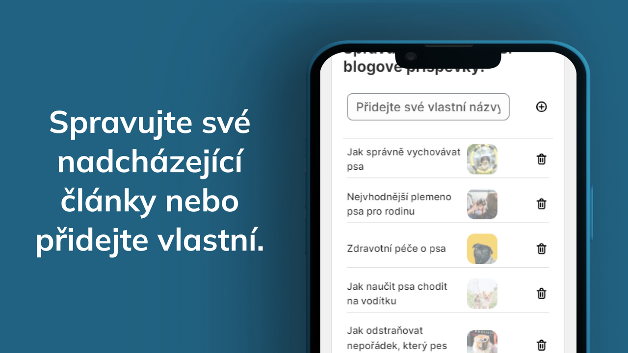 Efektivní správa nadcházejících blogů