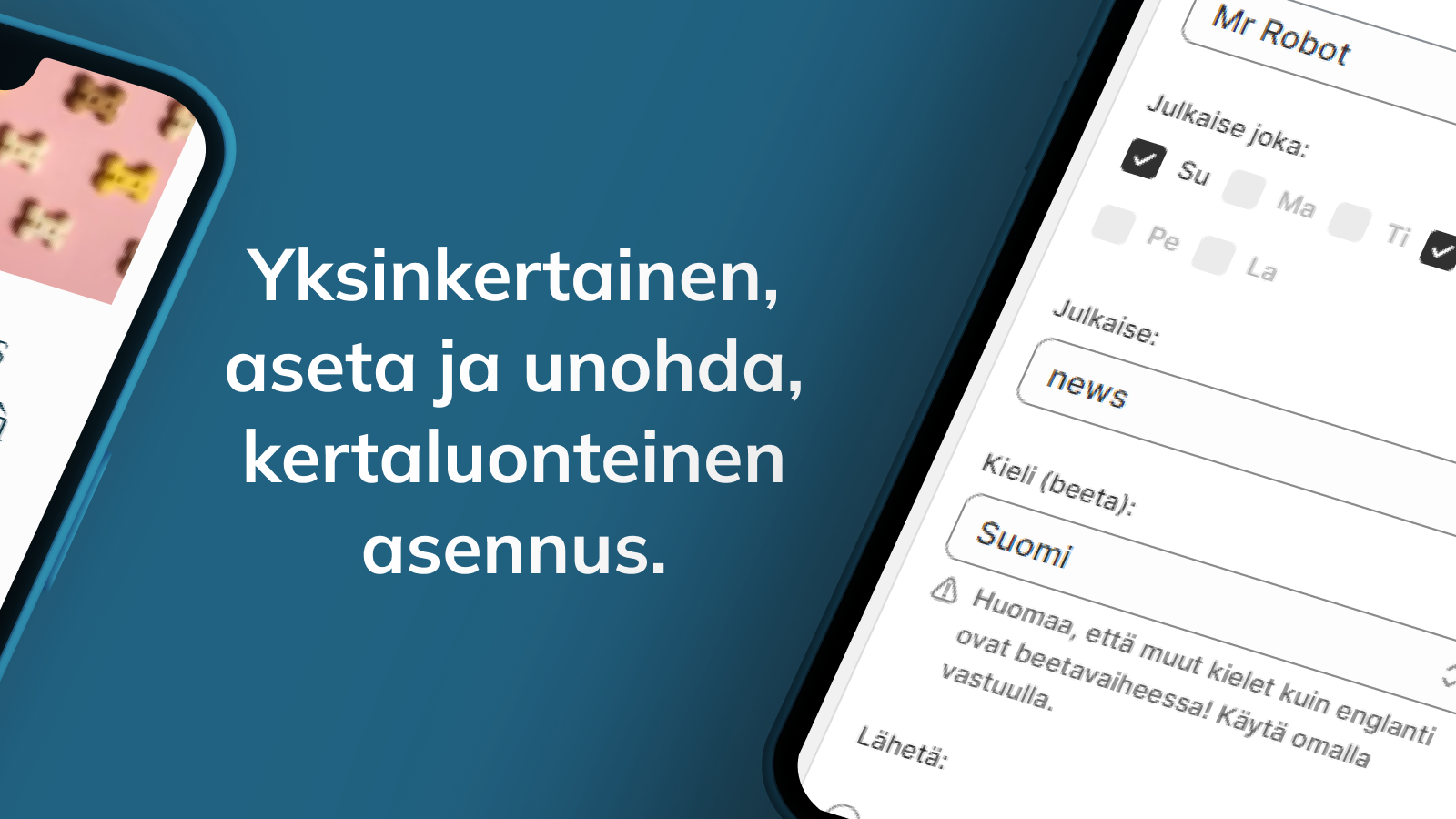 Vaivaton yksittäinen asennus blogien luomiseen