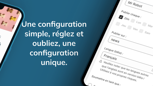 Configuration simple pour créer des blogs