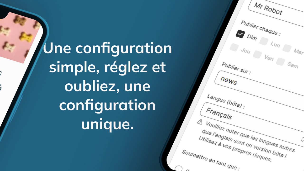 Configuration simple pour créer des blogs