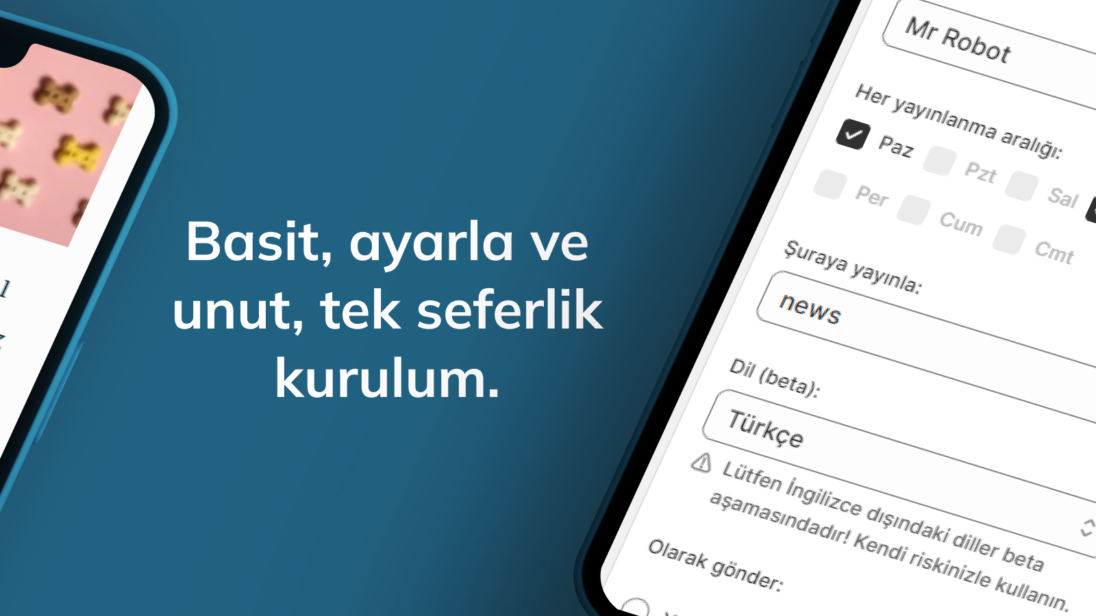 Blog oluşturmak için kolay bir tek seferlik kurulum