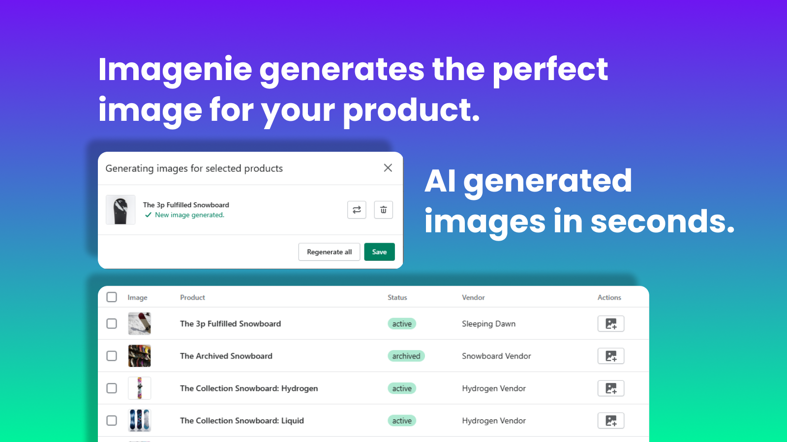 Imagenie: AI product images Screenshot