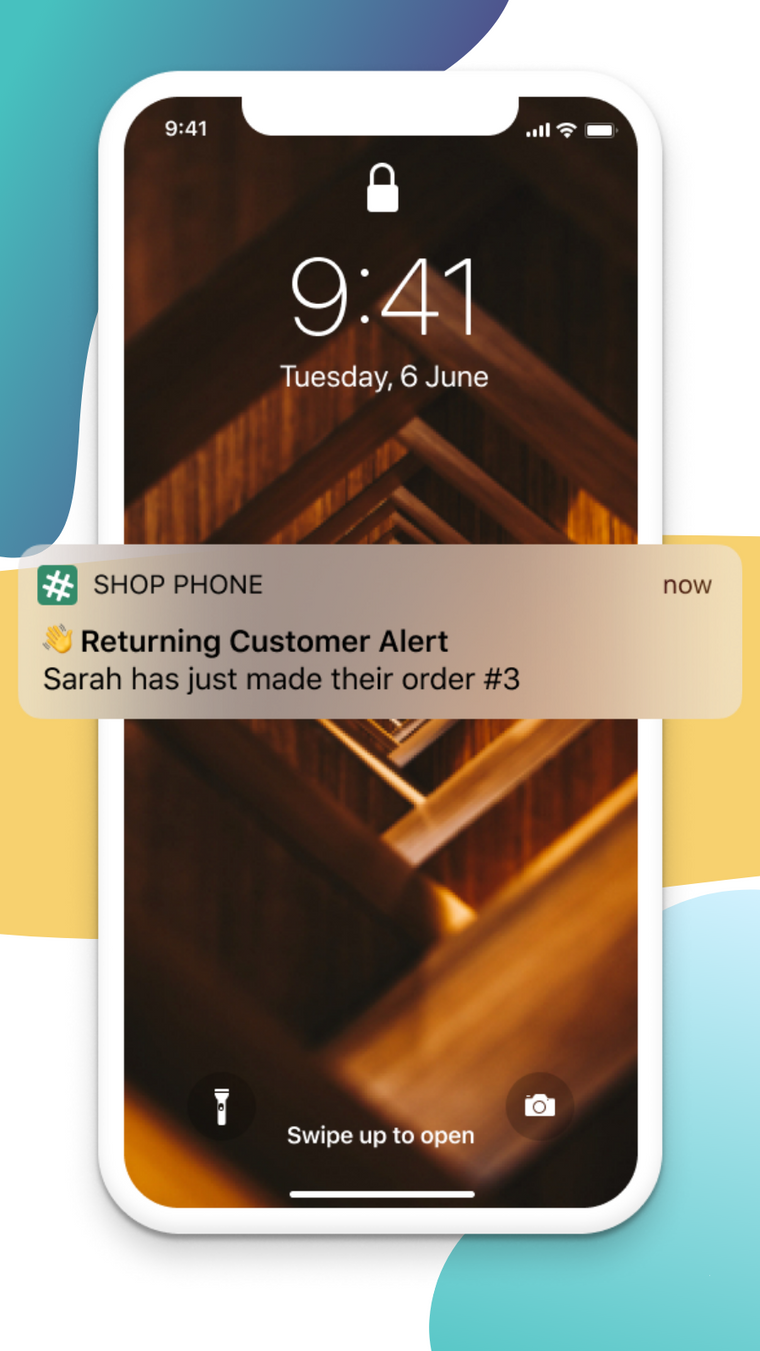 Shop Phone Alerts & Auto Email Screenshot