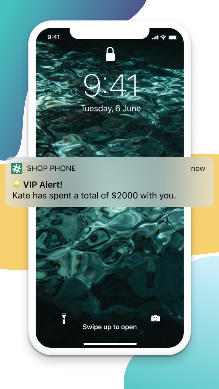 Shop Phone Alerts & Auto Email Screenshot