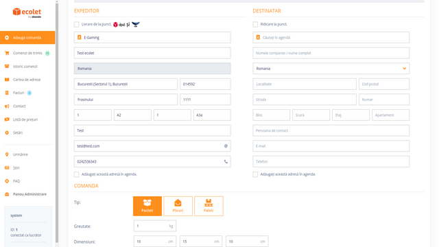 Customer panel