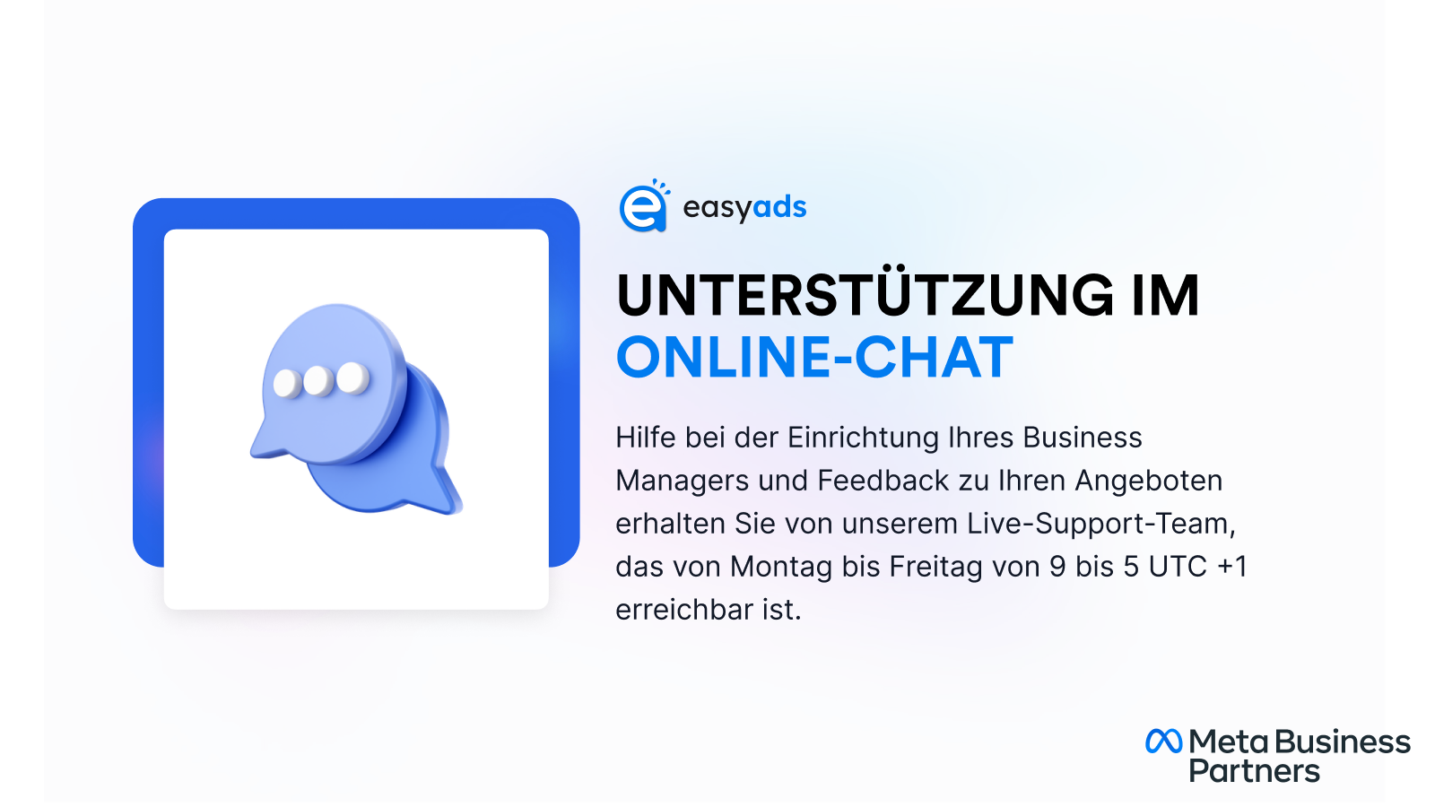 Unser Team ist über den Live-Chat leicht zu erreichen