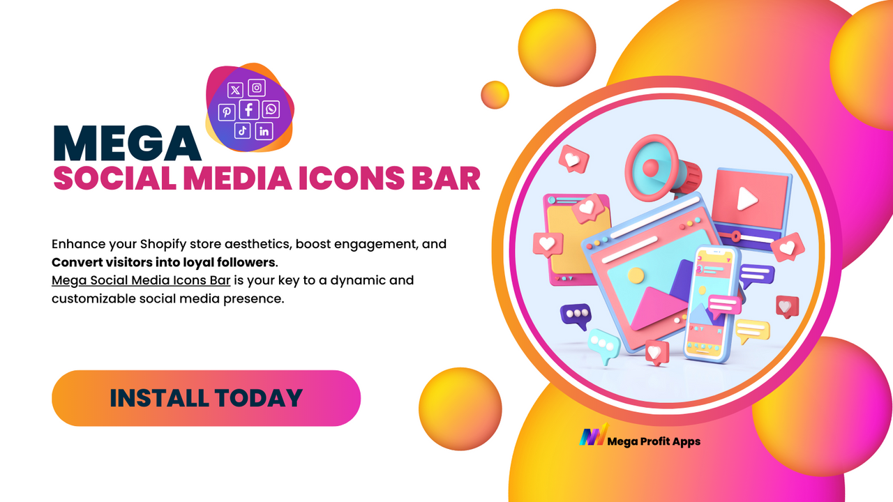 Mega Social Media Icons Bar: Naadloze Sociale Integratie