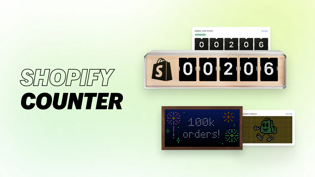 Connect your store to Shopify Counter or Shopify Display