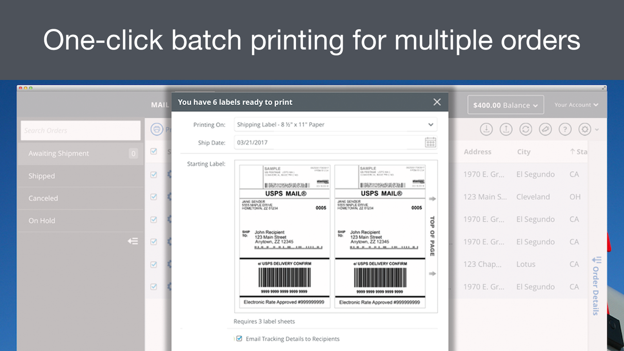 Batch Print Labels