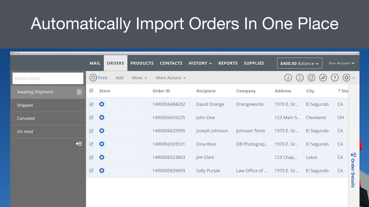 Automatically importing  Orders