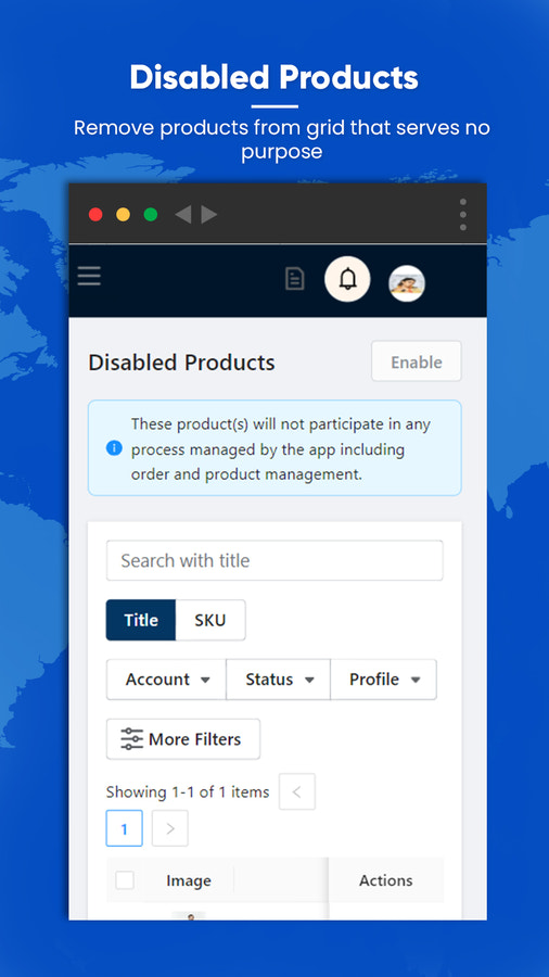 Disable product grid