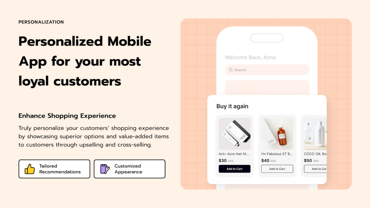Shop2App ‑ Custom Mobile Apps Screenshot