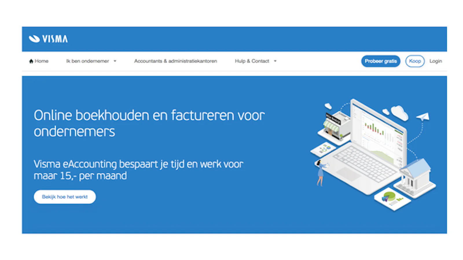 Webpage visma 1