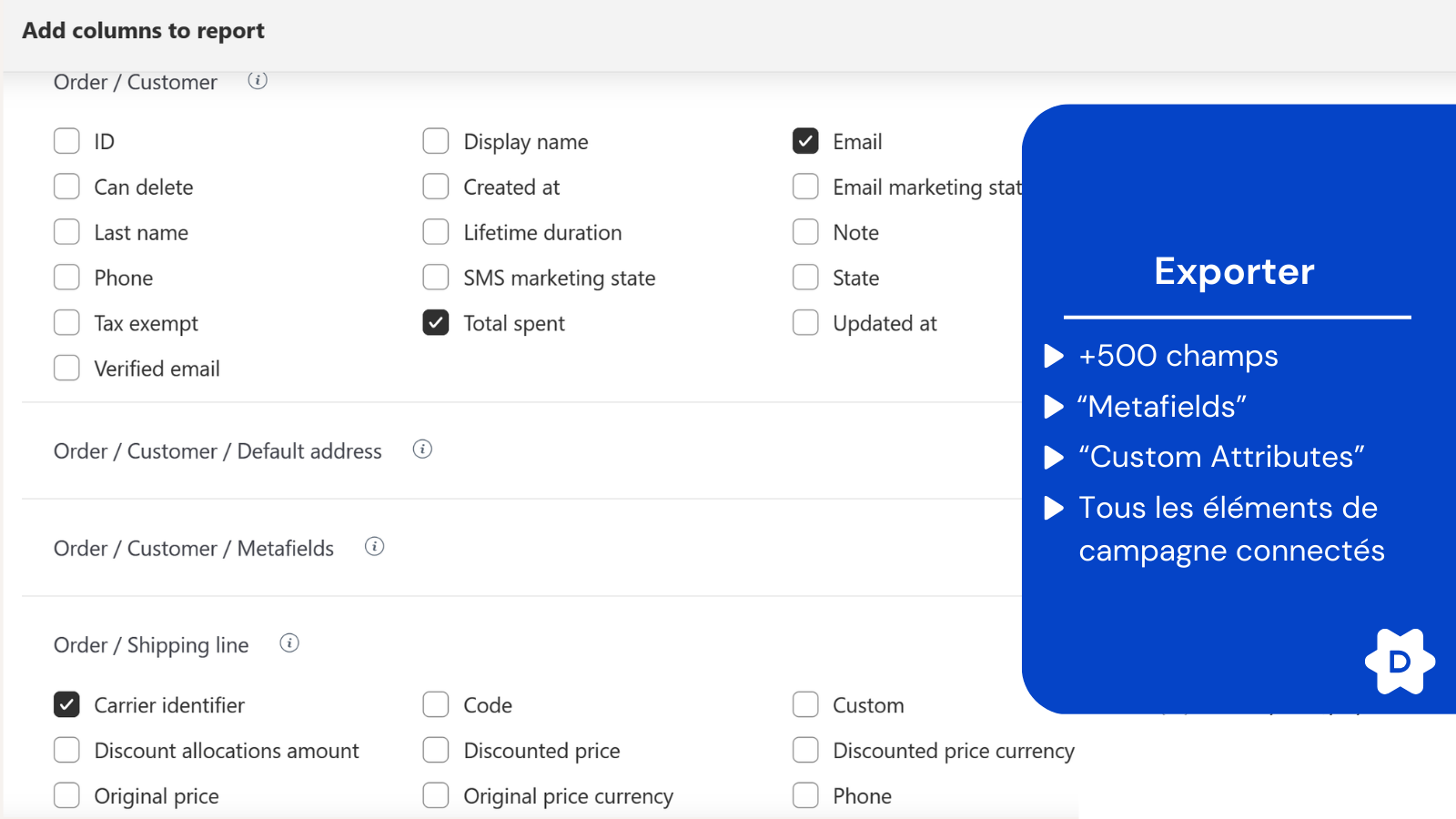 Export Data