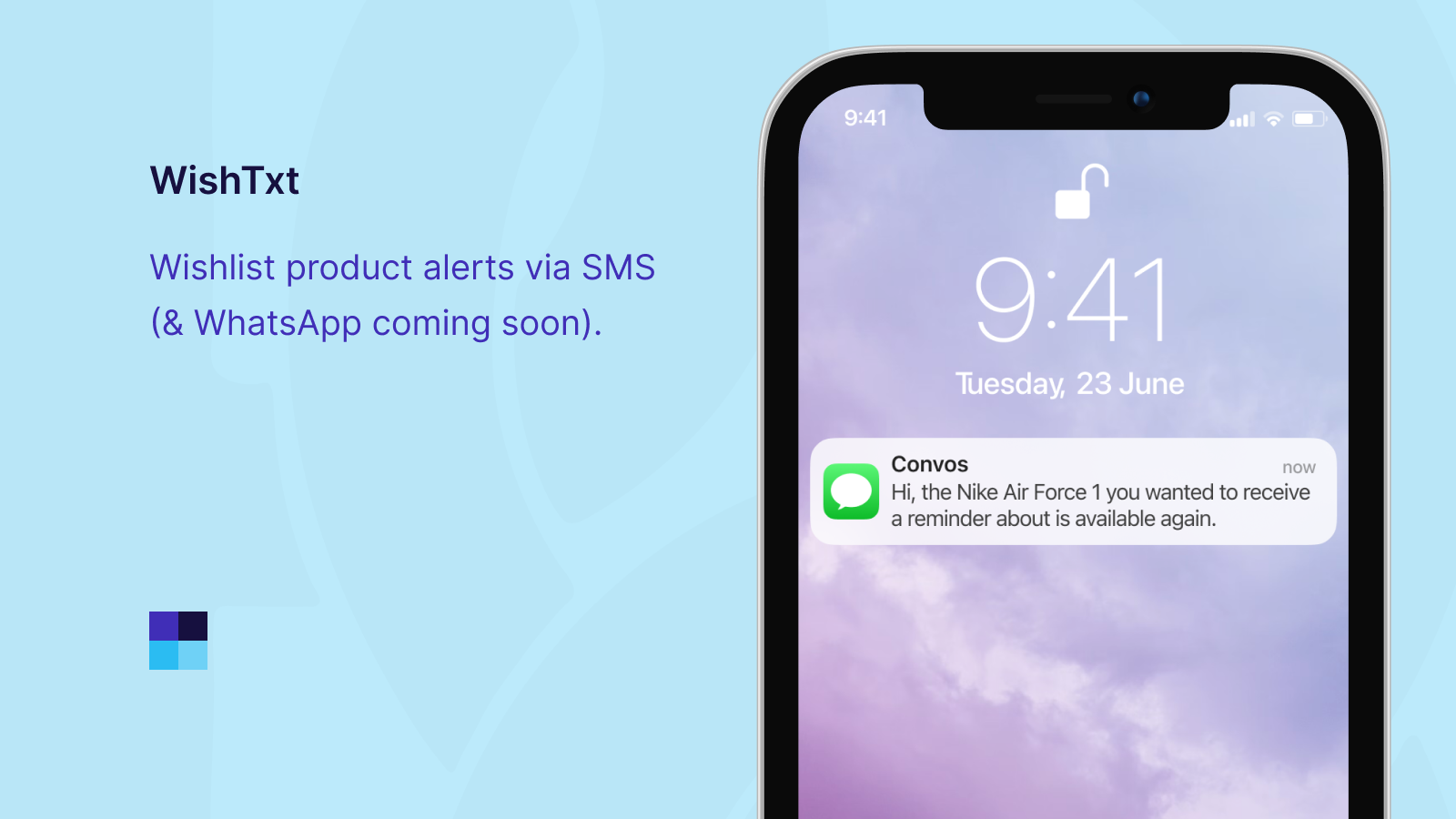 WishTxt: Product notifications via SMS for wishlists