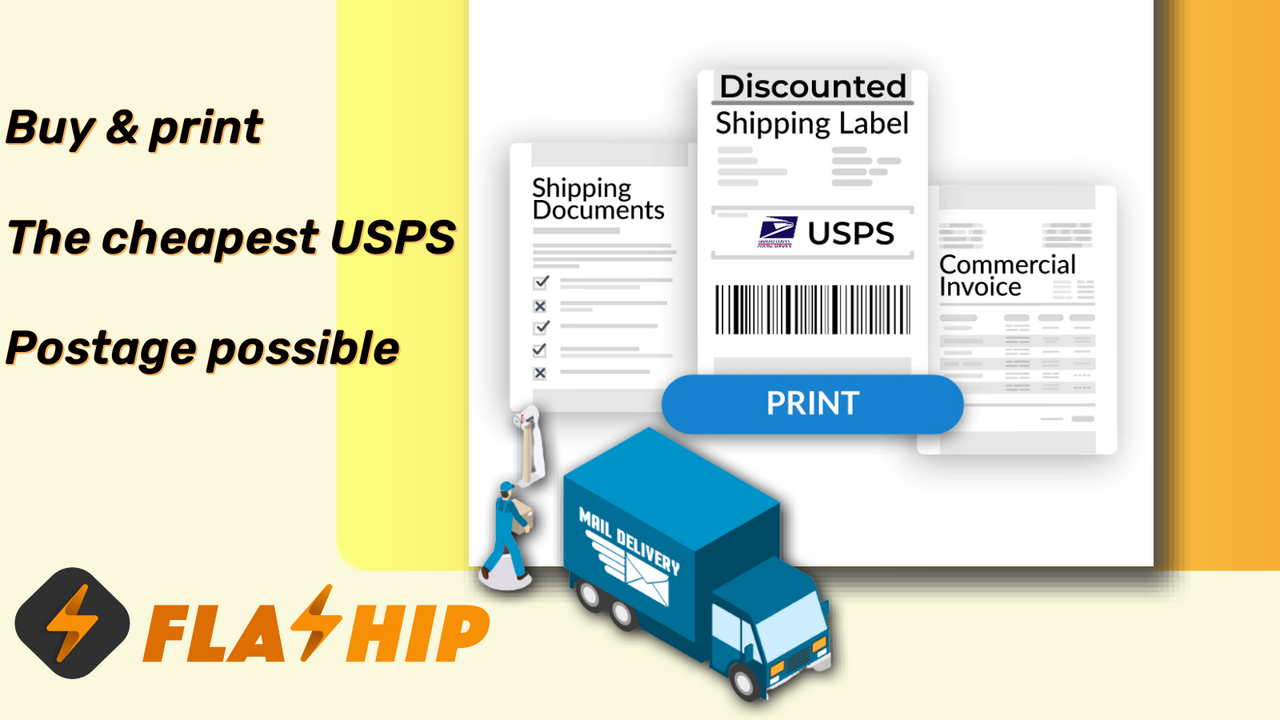 Achetez et imprimez l'affranchissement USPS le moins cher possible.