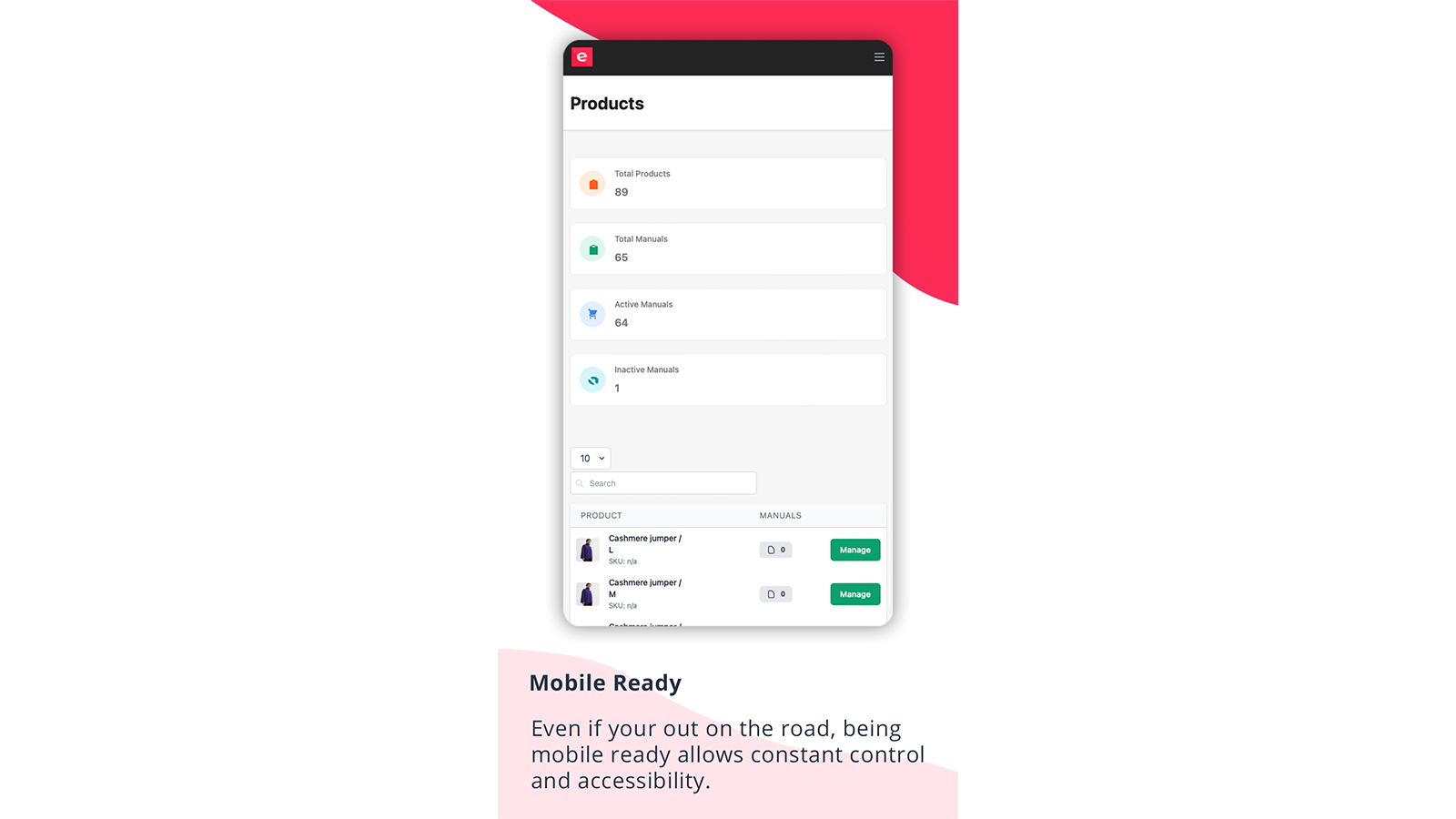 Mobile Ready App And Front End