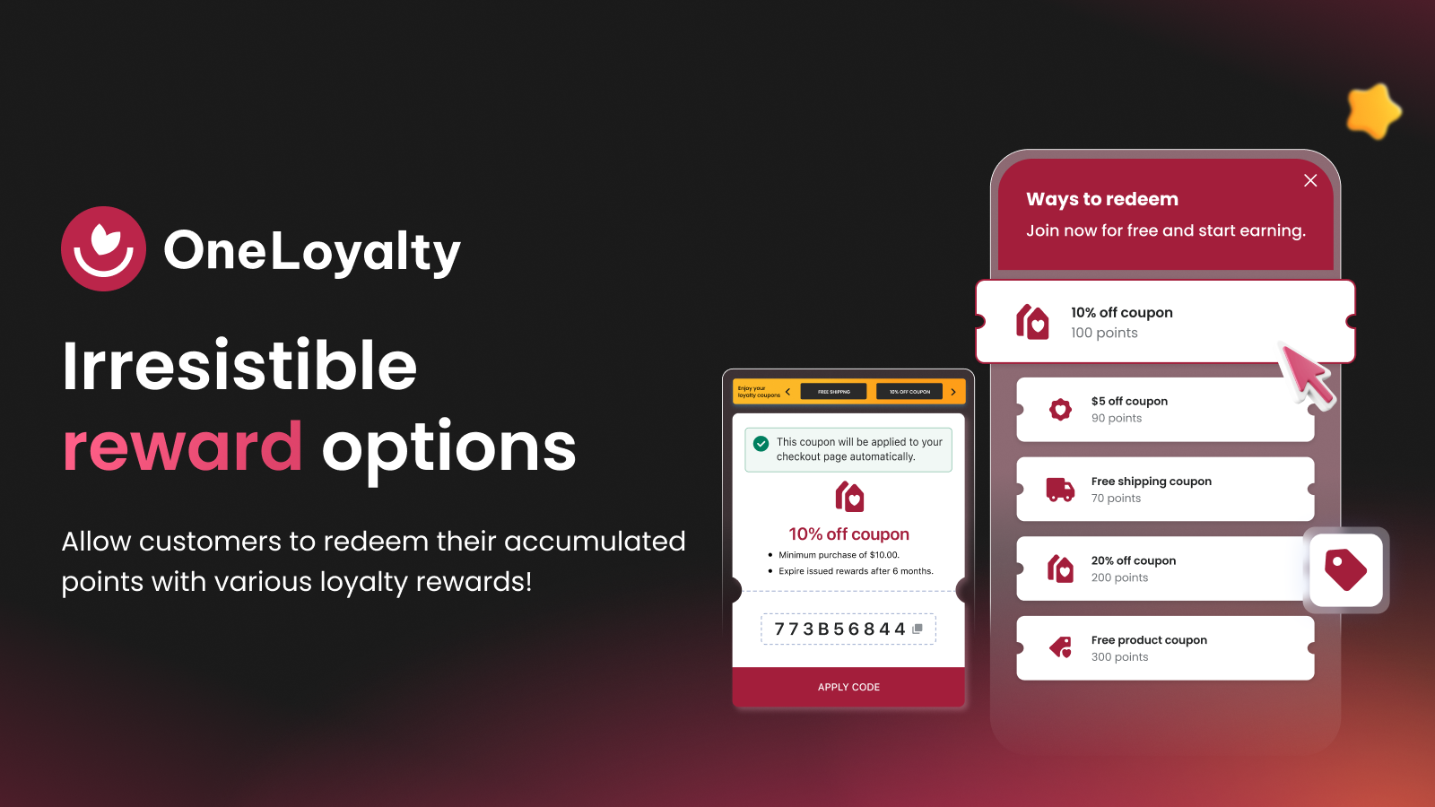 Create loyalty program with irresistible reward options