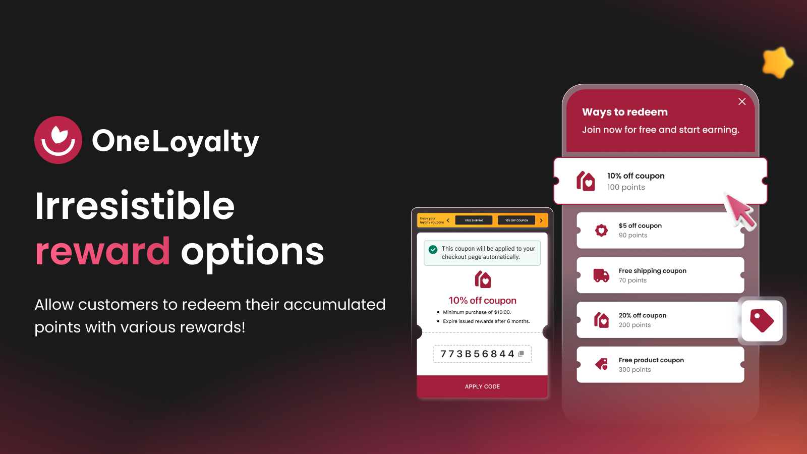 Create loyalty program with irresistible reward options
