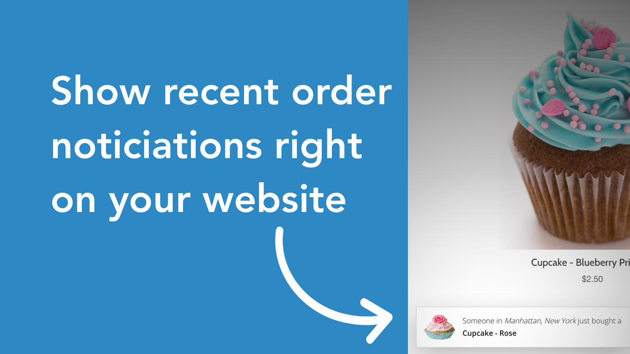 Show recent sales notification on your Shopify store website