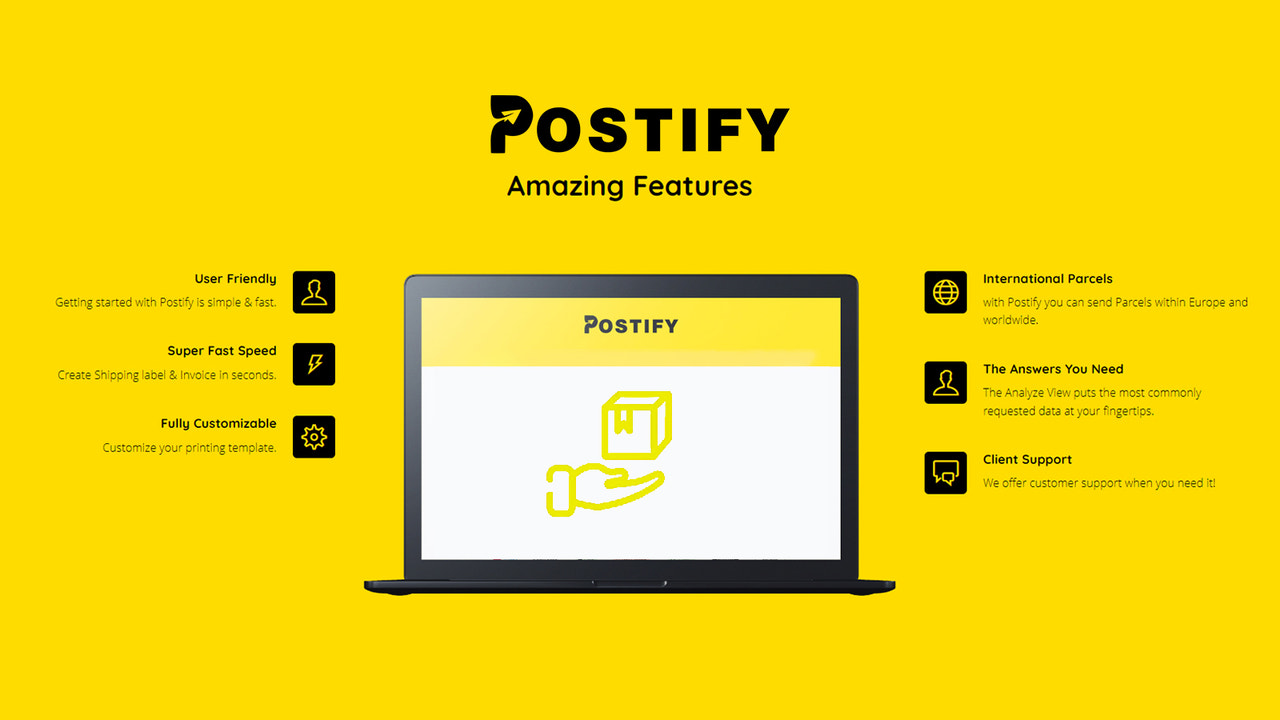 Postify Etikettutskriftstjänst för Post AT