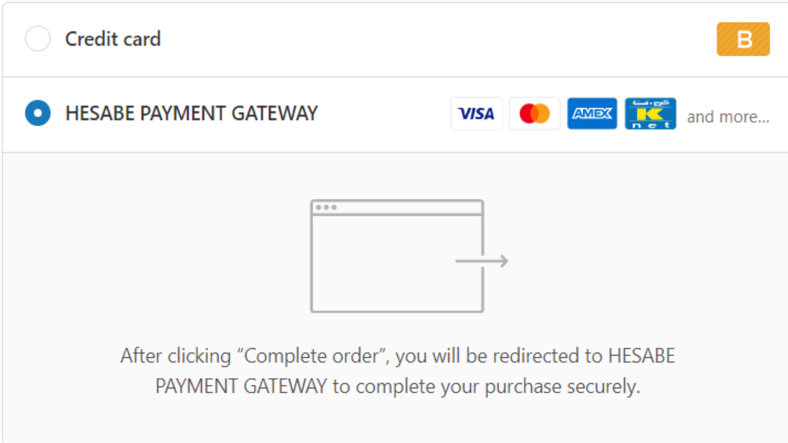 Checkout using Hesabe Payment Gateway