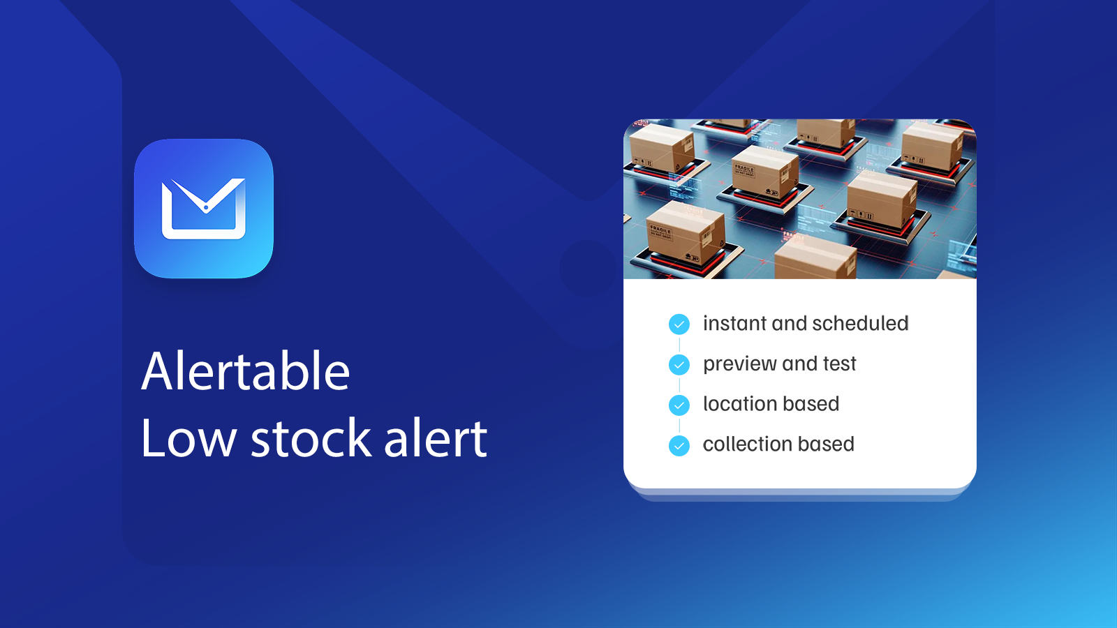 Alertable Low Stock Alert的亮点