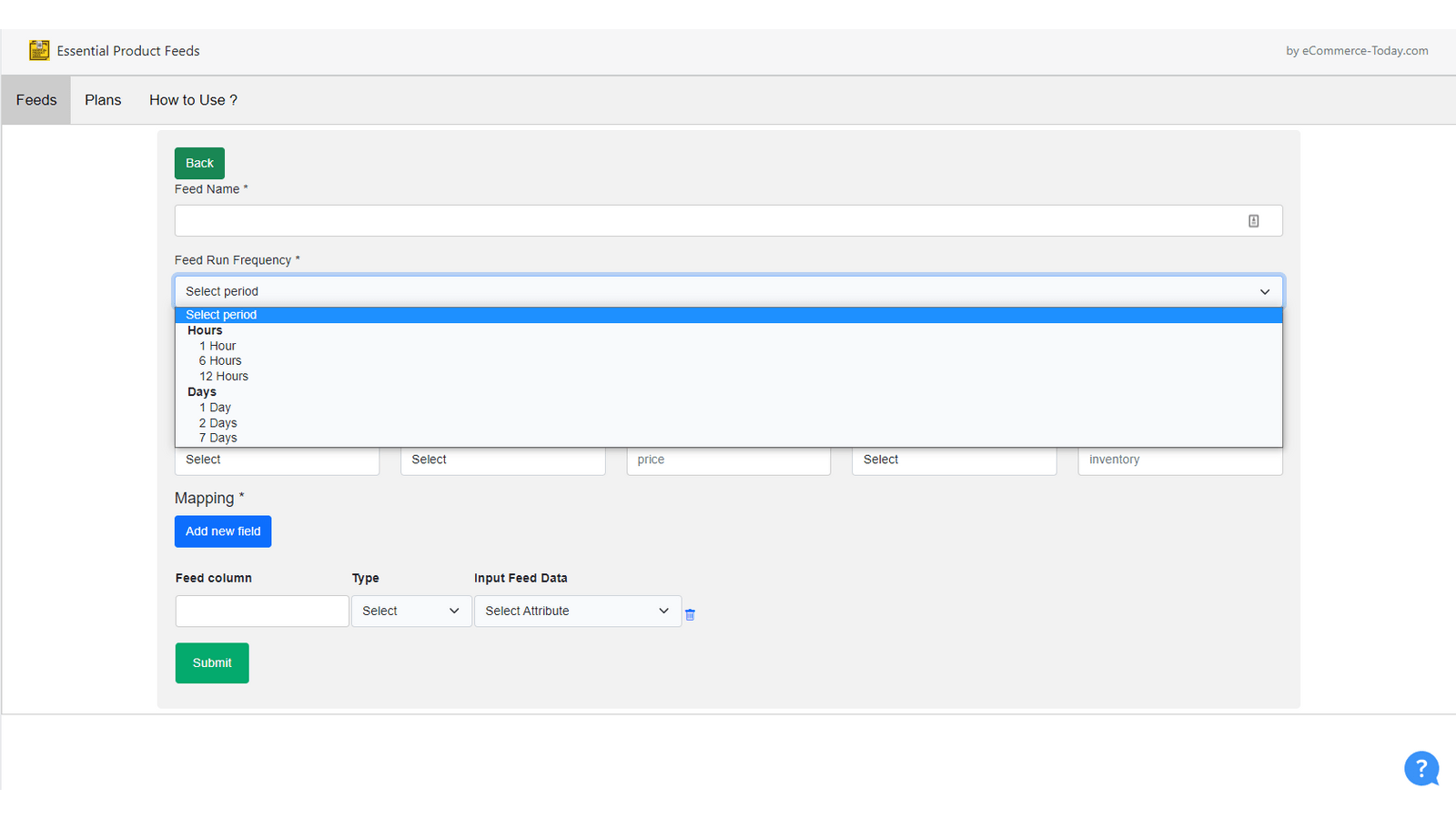 Agendador de Execução de Feed