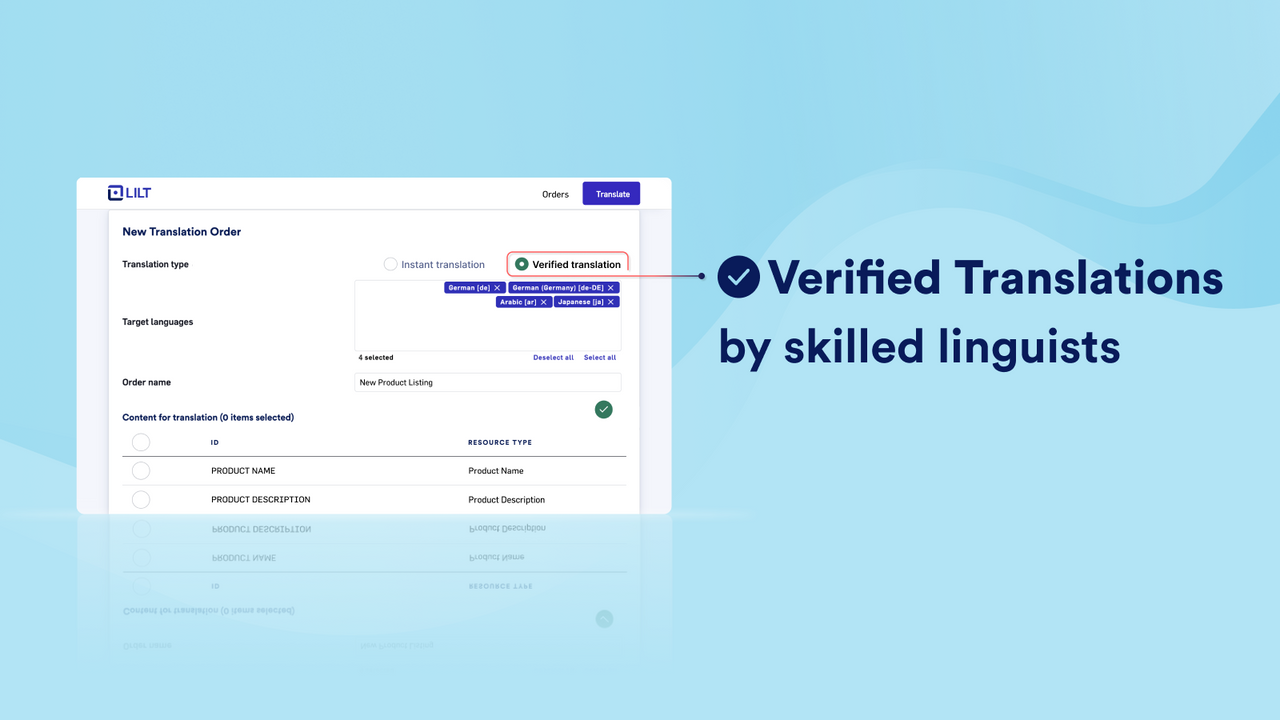 Verified Translation by skilled linguists