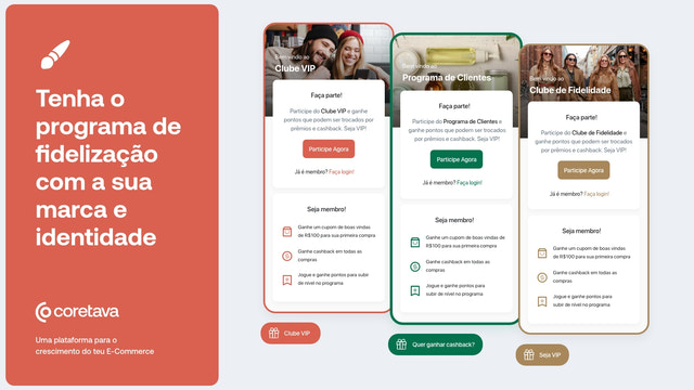 design e branding de programa de fidelidade personalizado