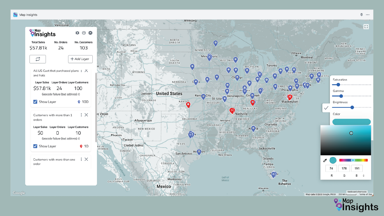 MapInsights Screenshot