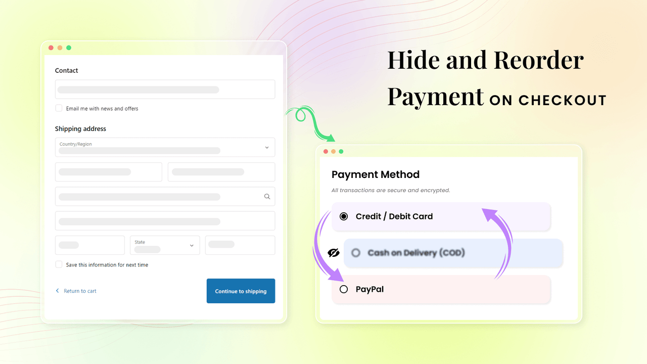 Shopify rename payment method at checkout