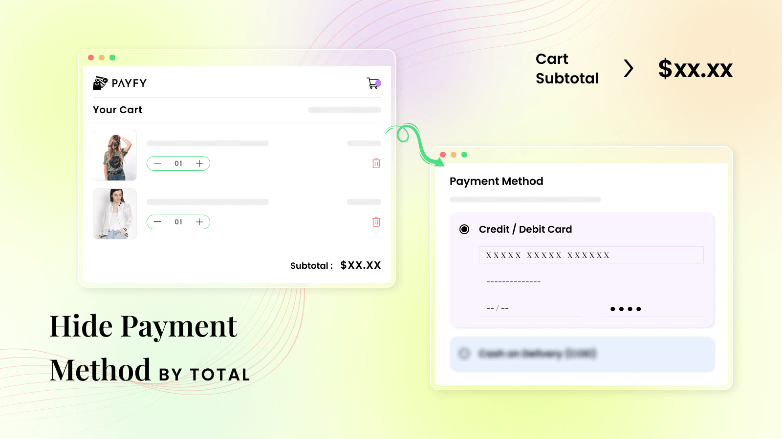 Masquer et réorganiser la méthode de paiement sur la page de paiement Shopify