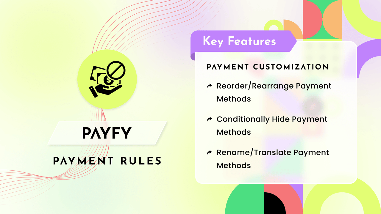 Payment control at checkout to hide, rearrange or rename. 