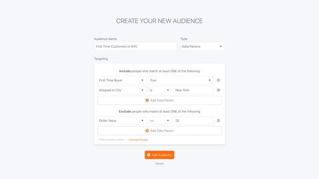 Create endless audience segmentation