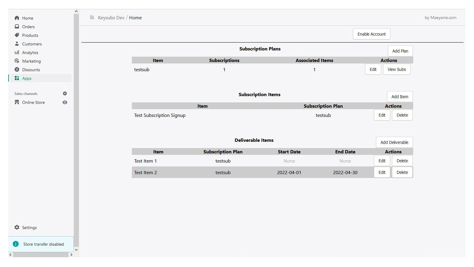 View your configuration in one place.