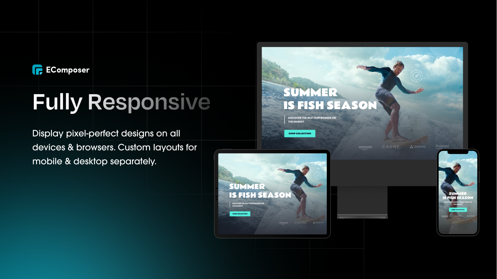 EComposer Landing Page Builder Screenshot