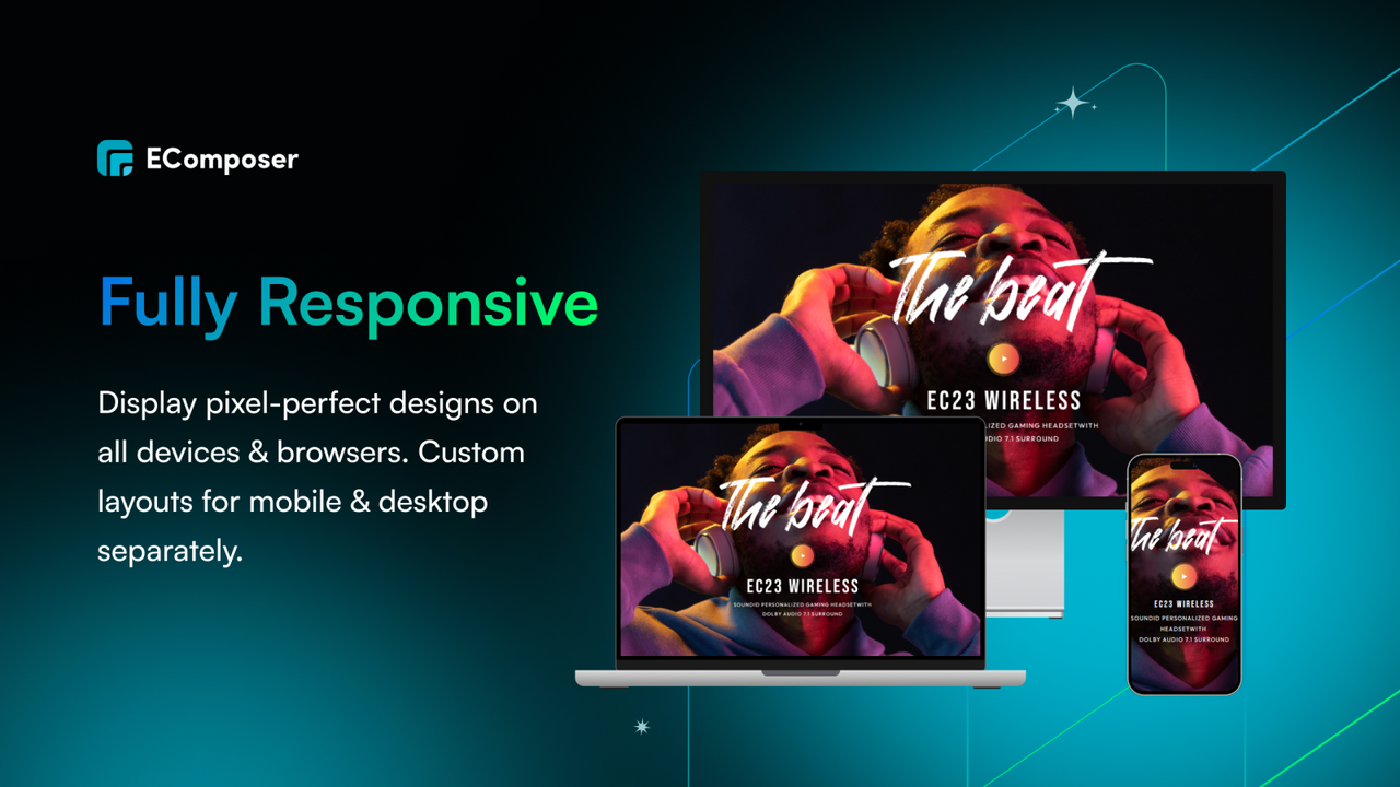 Fully responsive on all devices & browsers