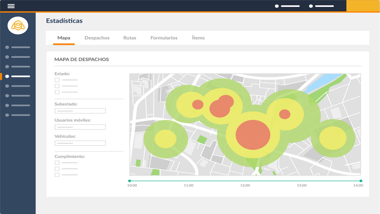 Analysieren Sie das Volumen Ihrer Lieferungen in der Stadt.