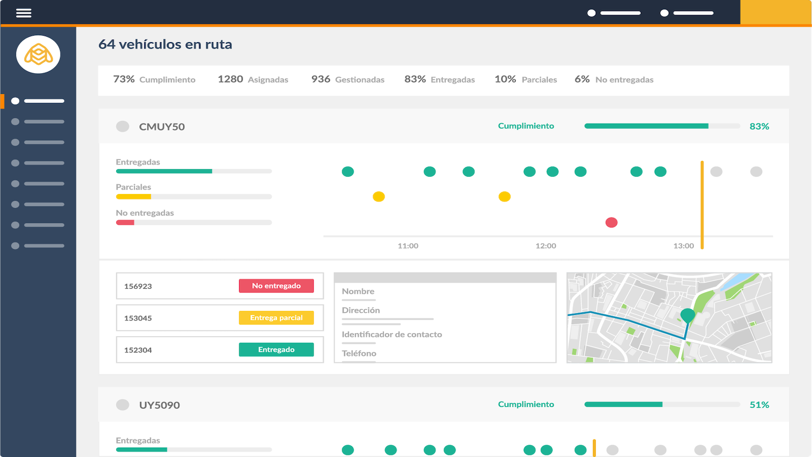 Volg uw leveringen online in realtime tracking.