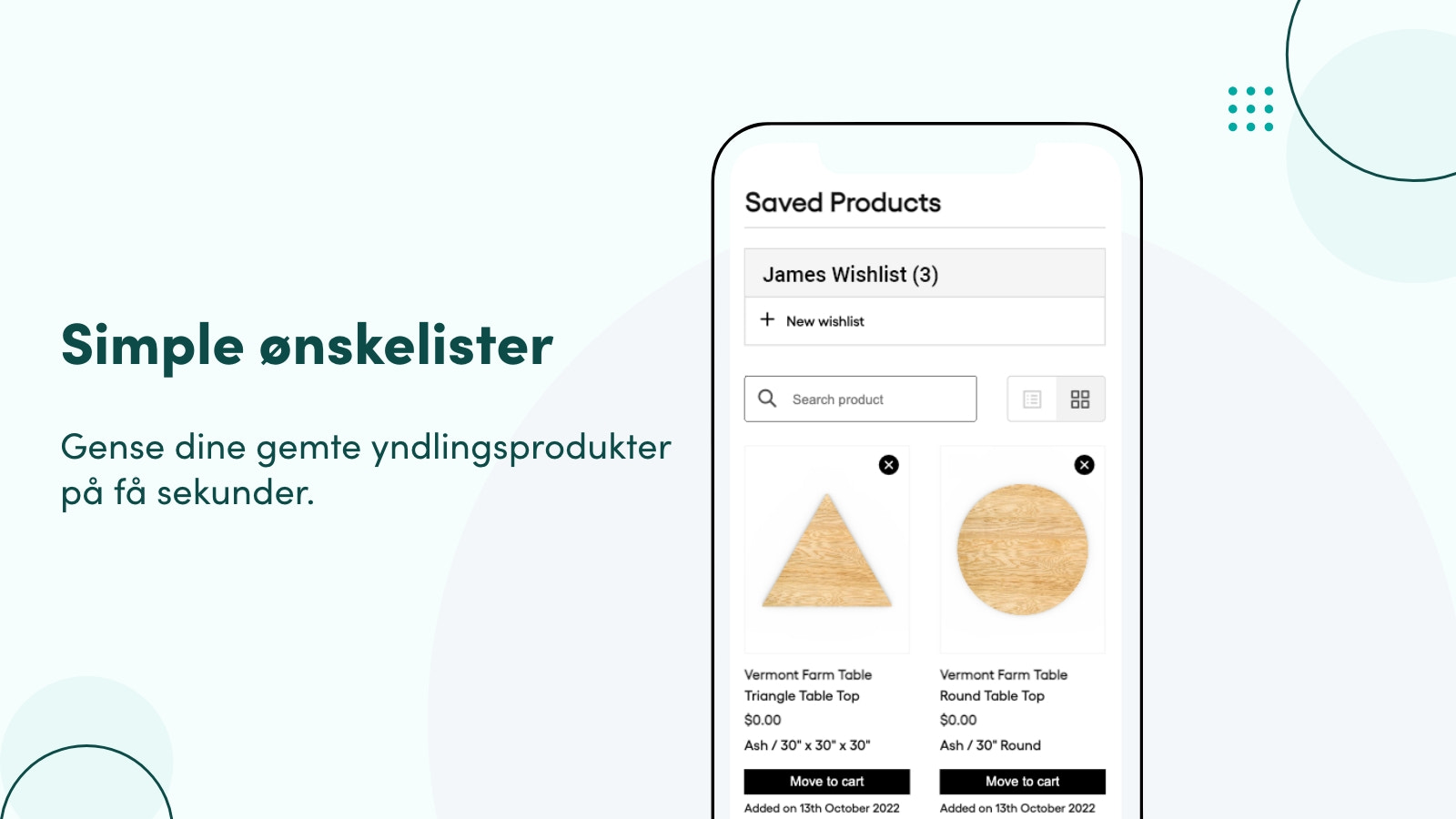 Simple ønskelister