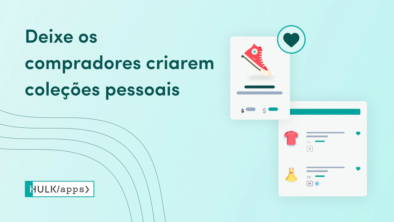 A aplicação Shopify Advanced Wishlist da HulkApps