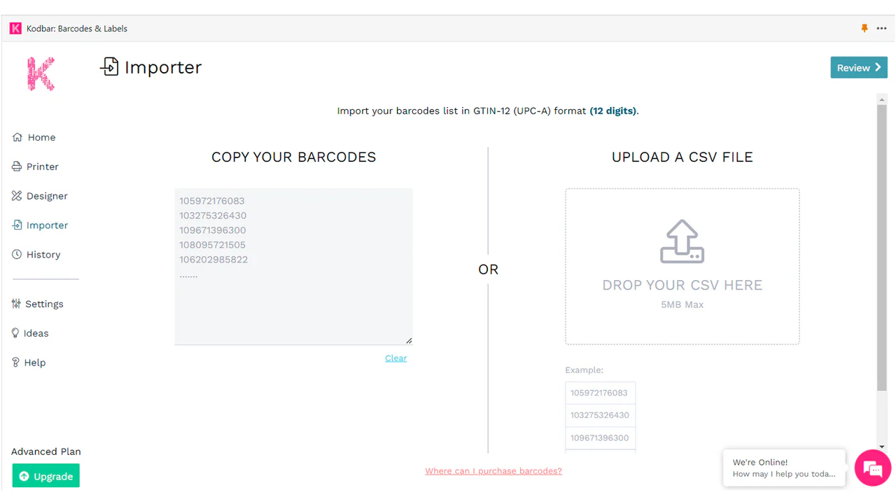 Barcode-Manager- CSV- Upload-qr code