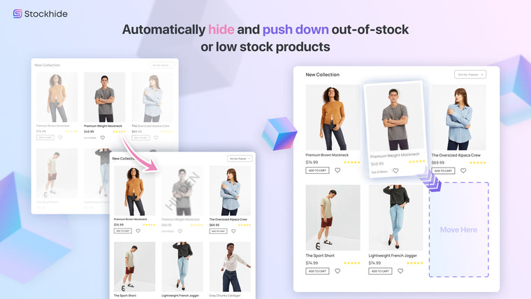 Hide Out Of Stock & Push Down Screenshot