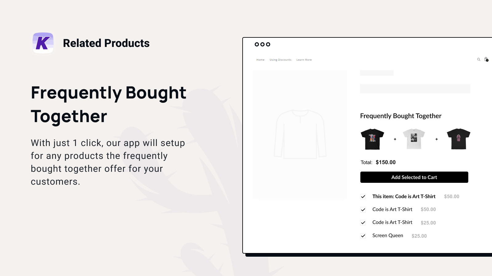 K: Cross Sell Related Products - Boost Sales with Frequently